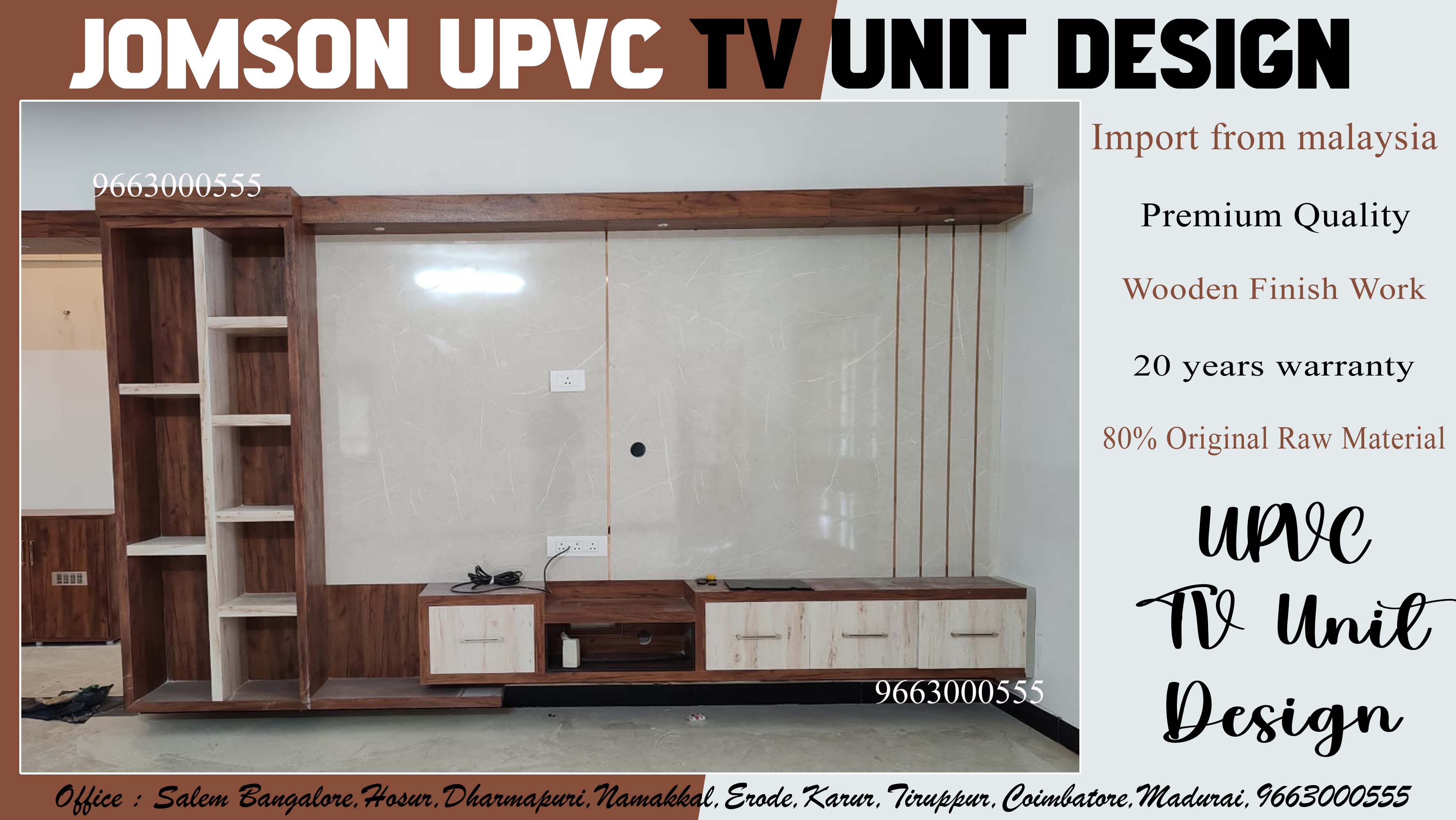 upvc tv unit design